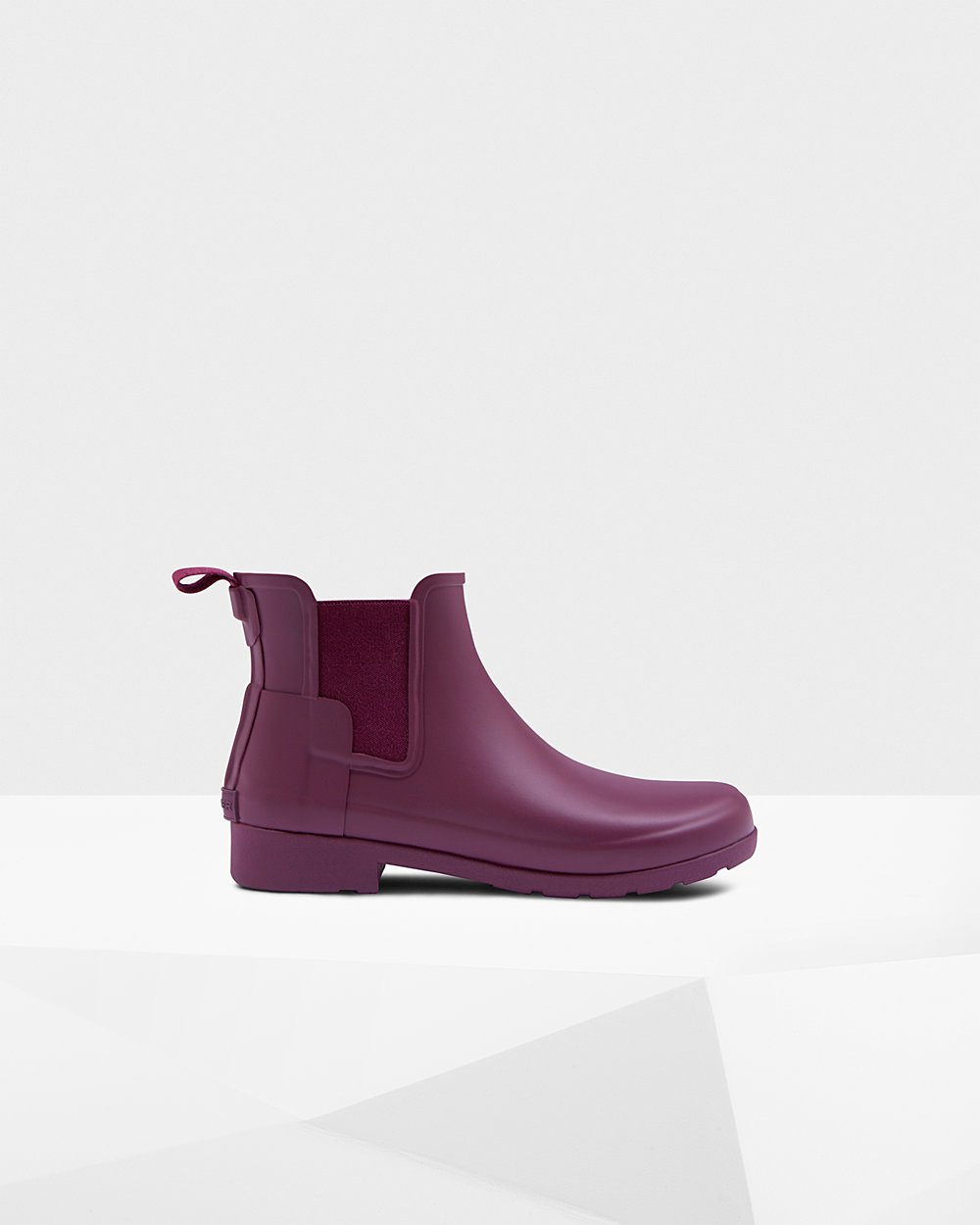 Hunter Refined Slim Fit Chelsea Boots - Buy Online Womens Purple - XDWCMN025